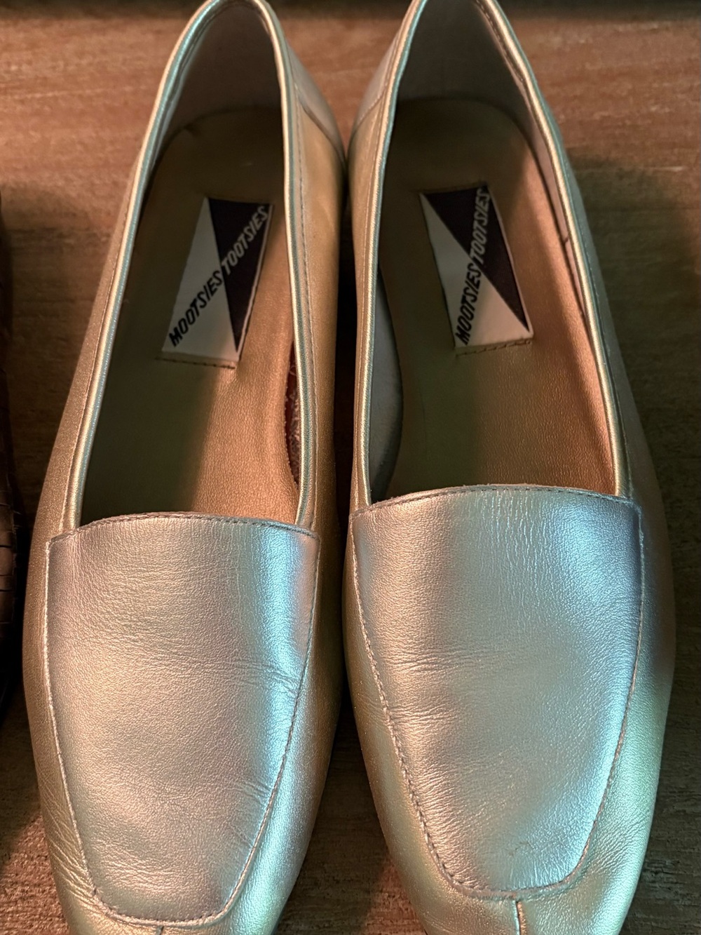 Mootsies Tootsies Metallic Silver and Gold andWomen’s Loafers